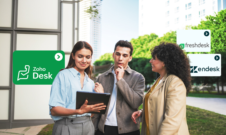 Zoho Desk vs Zendesk vs Freshdesk comparison for growing support teams